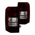 Laptopdigitalme Xtune OEM Tail Lights for 2008-2013 Jeep Patriot, Red Smoked LA3879983